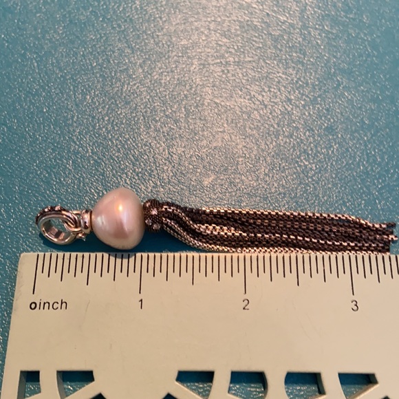 David Yurman SS/Diamond Pearl Tassel Enhancer - Picture 8 of 8